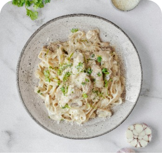 معكرونة مع الوايت صوص